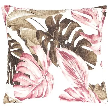 Bellatex povláček 80/435 40×40cm monstera růžová (7872)