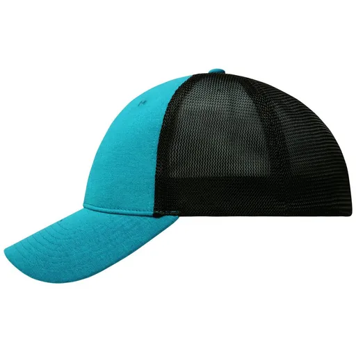 Myrtle Beach (Daiber) Kšiltovka se síťkou Elastic Fit MB6215 - Tyrkysová / černá | L/XL