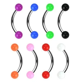 Piercing do obočí maličká kulička - Barva piercing: Růžová