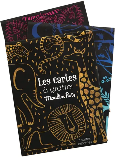 Vyškrabávací obrázky zlaté