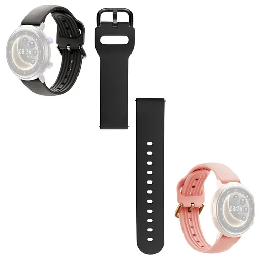 Náhradní řemínek pro chytré hodinky inSPORTline Manzon a Brosel, černá