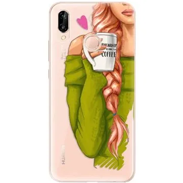 iSaprio My Coffe and Redhead Girl pro Huawei P20 Lite (coffread-TPU2-P20lite)