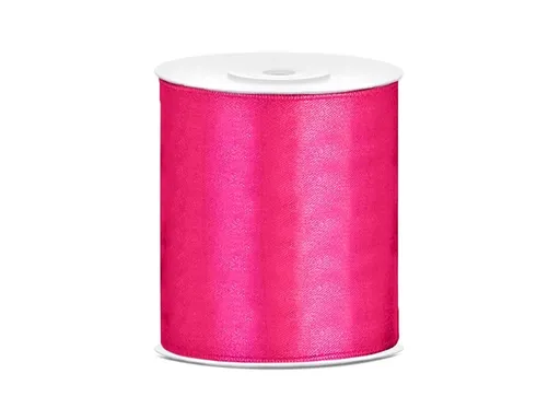 PartyDeco Saténová stuha růžová 100mm/25m