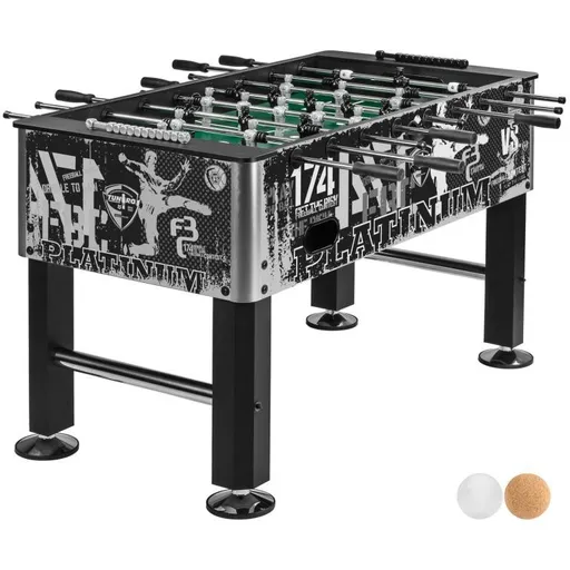 TUNIRO BASIC Stolní fotbálek, 75 kg, černobílý M92193