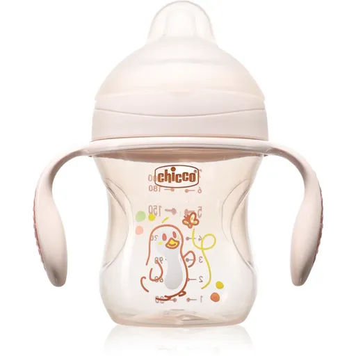 Chicco Transition Cup 4m+ tréninkový hrnek s držadly Pink 200 ml