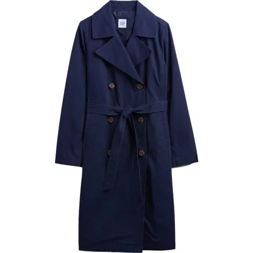 GAP V-NEW MODERN TRENCH Dámský trenčkot, tmavě modrá, velikost