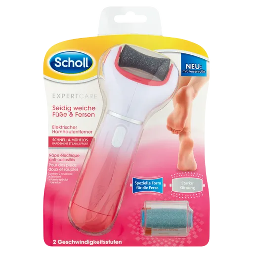 Scholl Elektrický pilník na chodidla + 2 rotační hlavice Velvet