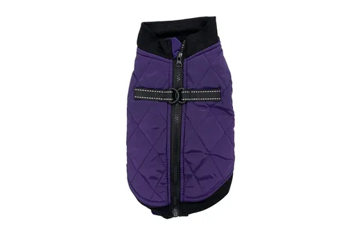 Vsepropejska Shield zimní bunda pro psa na ZIP Barva: Fialová, Délka zad (cm): 27, Obvod hrudníku: 30 - 34 cm