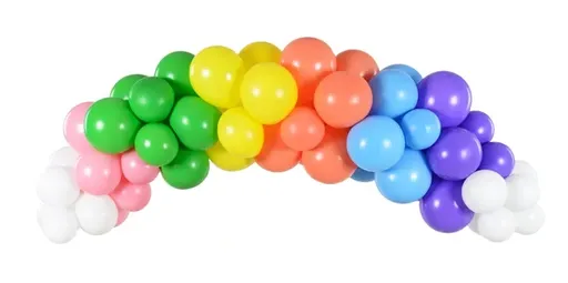 PartyDeco Balónová girlanda - Duhový mix 200 cm