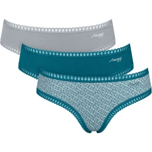 SLOGGI GO CRUSH HIPSTER C3P Dámské kalhotky, tmavě zelená, velikost