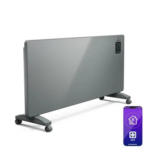 Klarstein Bansin Smart 2500 konvektorový ohřívač, 2500 W, Aplikace, 5-50 °C, LED displej, Dotykový displej