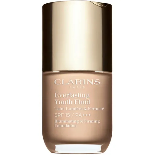 Clarins Everlasting Youth Fluid Foundation rozjasňující make-up SPF 15 odstín 102.5 Porcelain 30 ml