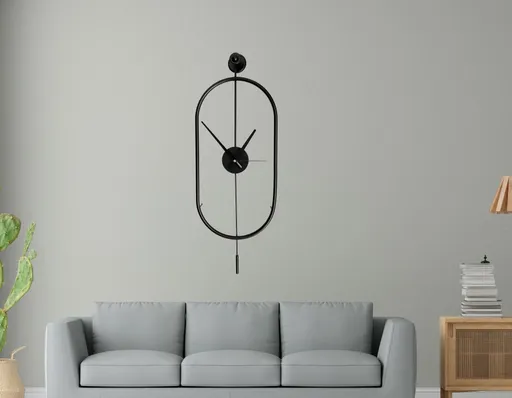 Dekorativní kovové nástěnné hodiny Mclock-00104