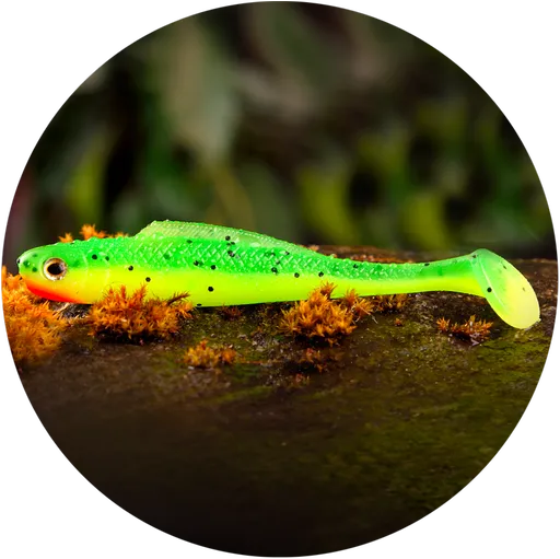 Redbass gumová nástraha ripper kicker fluo green rh uv - xx 155 mm 23 g