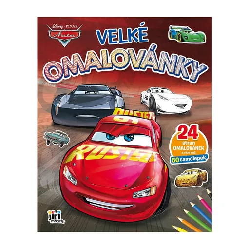 JIRI MODELS Velké omalovánky Auta 1 ks