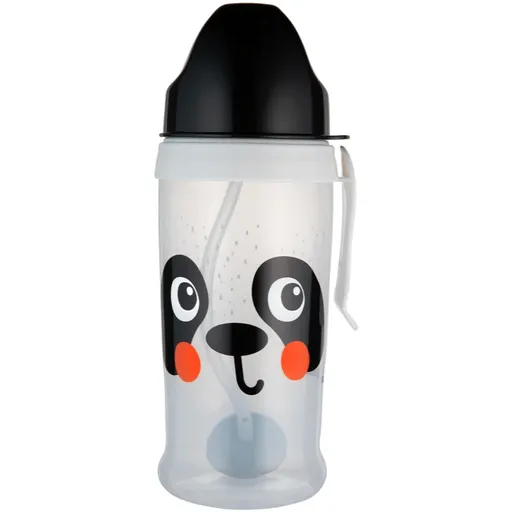 Canpol babies BabiesBoo Sport Cup sportovní láhev s brčkem se závažím Panda 350 ml
