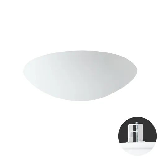 OSMONT AUR68109 AURA V11 stropní/nástěnné skleněné polovestavné svítidlo bílá IP44 3000 K 17W LED DALI