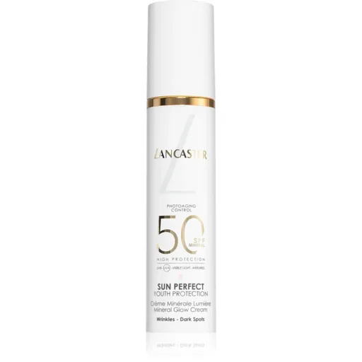 Lancaster Sun Perfect Mineral Glow Cream SPF50 minerální krém pro rozjasnění a hydrataci SPF 50 50 g