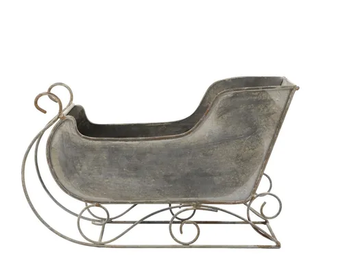 Zinkové antik kovové sáně Dreaming Christmas - 26*10*16 cm Chic Antique