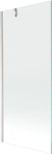 MEXEN/S Next vanová zástěna FIX 80 x 150, transparent, nikl kartáčovaná 895-080-000-00-00-97