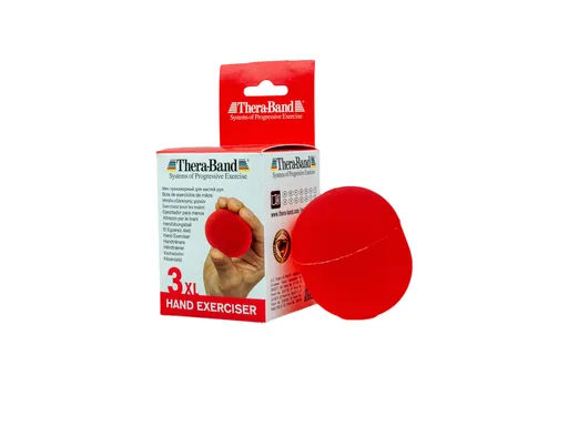 Thera-Band Hand Exerciser XL - posilovač rukou gelové vajíčko červené - měkké