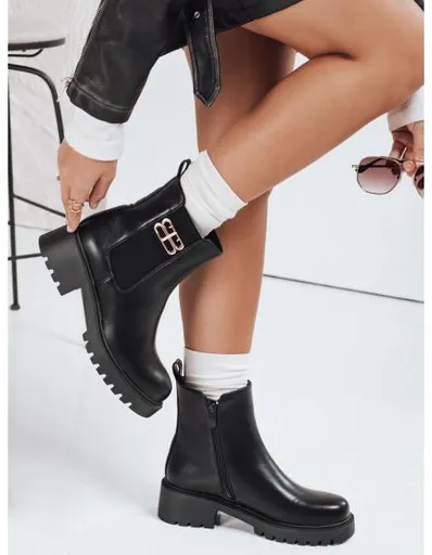 Dámské kotníkové boty, černé