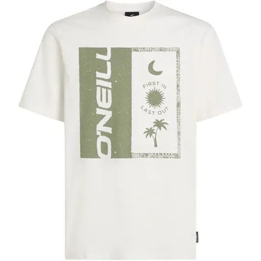 O'Neill FRONT PRINT Pánské tričko, bílá, velikost