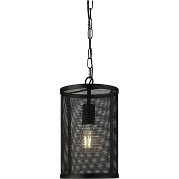 Searchlight - Lustr na řetězu FISHNeT 1xE27/60W/230V Černá (113794)
