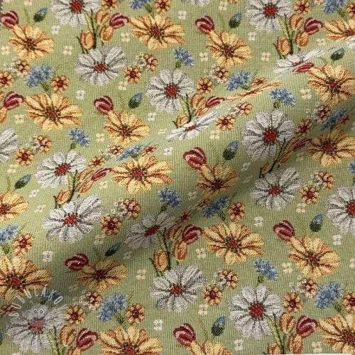 Dekorační látka GOBELIN premium Floral Easter Flower