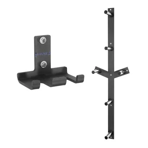 HMS PREMIUM STR28 + STR29 Sada nástěnných držáků na závaží a osy, tmavě šedá, velikost