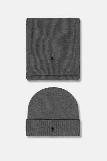 Vlněná čepice a šála Polo Ralph Lauren