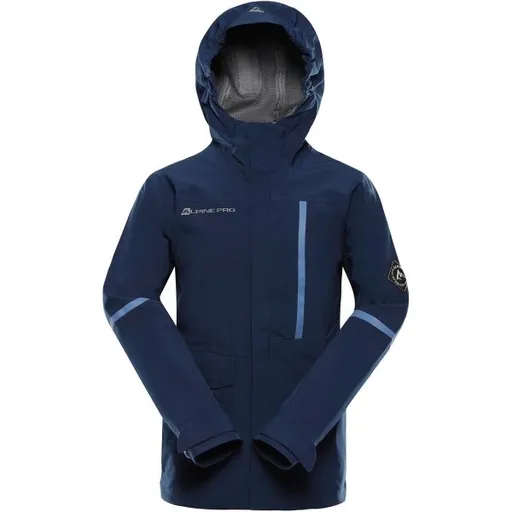 ALPINE PRO ZARRO 3 Dětská bunda s membránou, tmavě modrá, velikost 128-134
