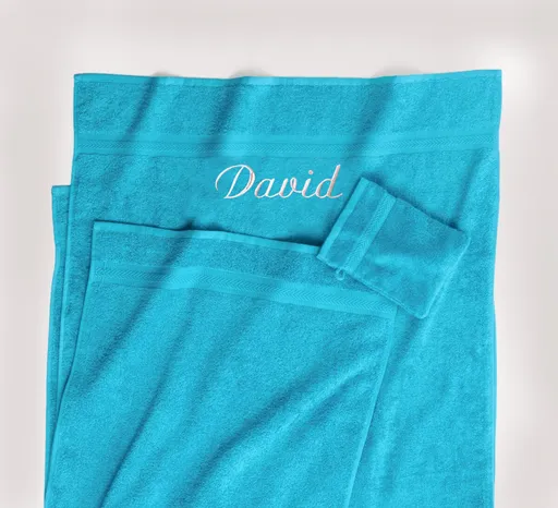 Froté ručník s výšivkou