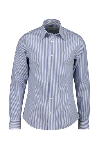KOŠILE GANT SLIM STRETCH POPLIN STRIPED SHIRT COLLEGE BLUE