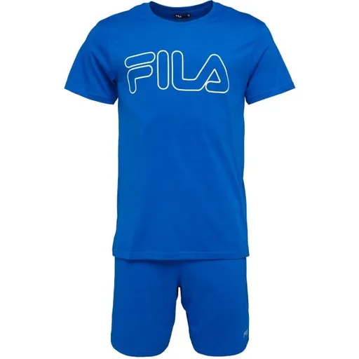 Fila SET SHORT SLEEVES T-SHIRT AND SHORT PANTS IN JERSEY Pánské pyžamo, modrá, velikost