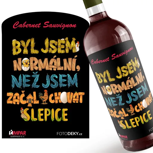 Víno Býval jsem normální – slepice (Druh Vína: Červené víno)