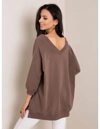 Dámská mikina Sally RUE PARIS světle hnědá