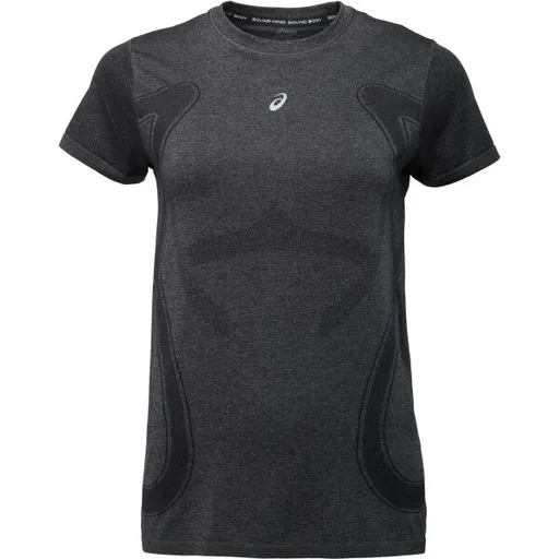 ASICS ROAD SEAMLESS SS TOP Dámské sportovní triko, černá, velikost