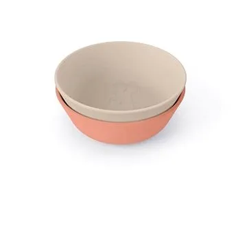 Done by Deer Kiddish miska Raffi 2ks - písková/korálová (0405078)