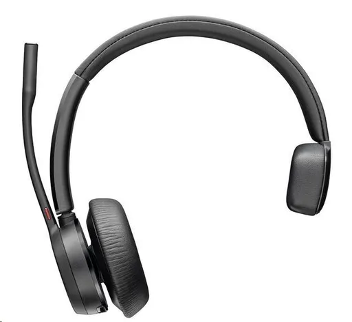 Poly Voyager 4310 MS Teams bezdrátová náhlavní souprava, BT700 USB-C adaptér, mono, nabíjecí stojánek