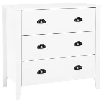 Bílá komoda DONOVAN, 168648 (beliani_168648)