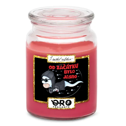 Svíčka Pokerová spermie (Vůně svíčky: Višně v čokoládě)