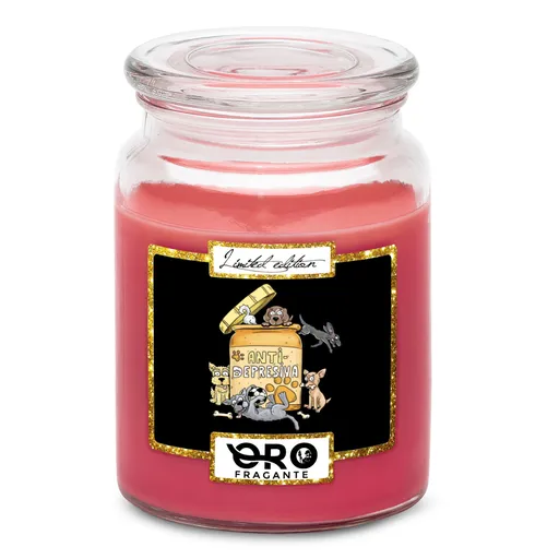 Svíčka Antidepresiva – pes (Vůně svíčky: Višně v čokoládě)