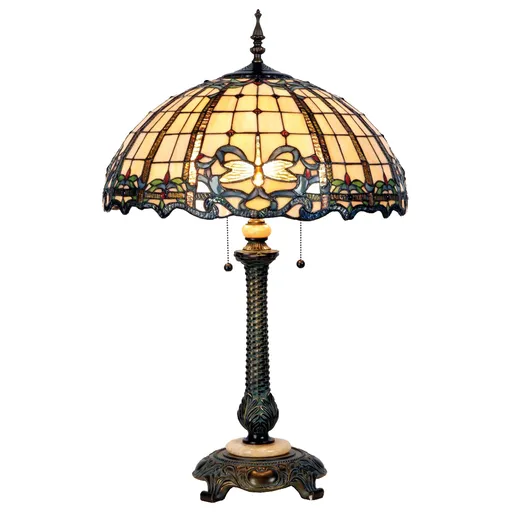 Stolní lampa Tiffany - Ø 40*84 cm 3x E27 Clayre & Eef