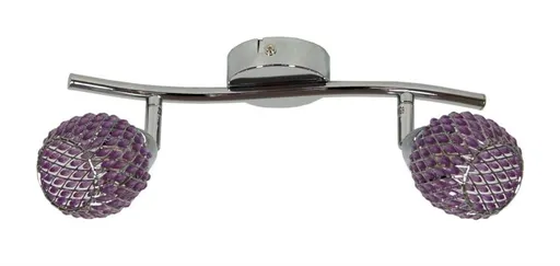 Nástěnná lampa 2X40W G9 fialová ČIŘÁ