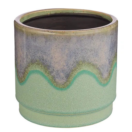 PAINTED Květináč 17 cm - zelená