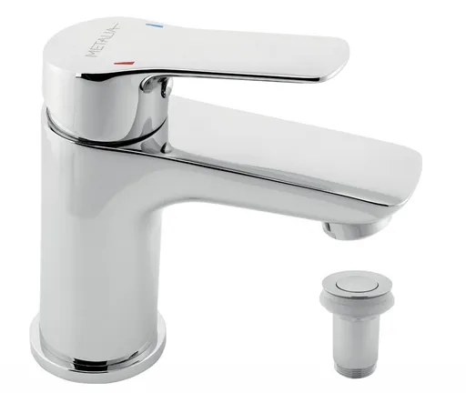 NOVASERVIS Umyvadlová baterie s výpustí Metalia 54, chrom 54003,0