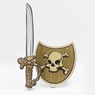 Pěnový meč a štít Pirát