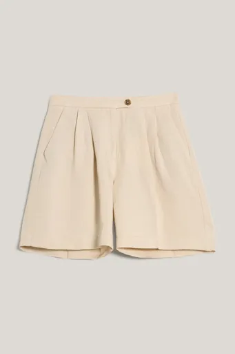 ŠORTKY GANT TAILORED LINEN SHORTS PUTTY