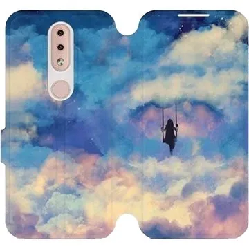 Flipové pouzdro na mobil Nokia 4.2 - MR09S Dívka na houpačce v oblacích (5903226892440)